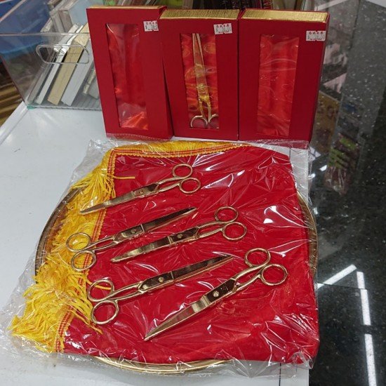神相金較剪　全 剪綵開張結婚金剪刀較剪-